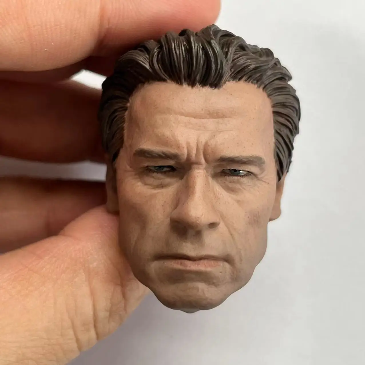 1/6 Male Arnold Schwarzenegger Head Sculpture Actor Old Age Carving For 12inch TBleague Phicen PL2016-M34 Action Figure Toy