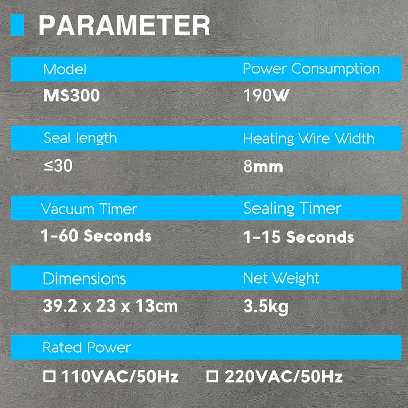 Mylar Liquid Catch Container, Máquina De Embalagem De Alimentos De Cozinha, Mylar Vacuum Sealer Compatível, Bomba Dupla Suave, 30cm, MS300