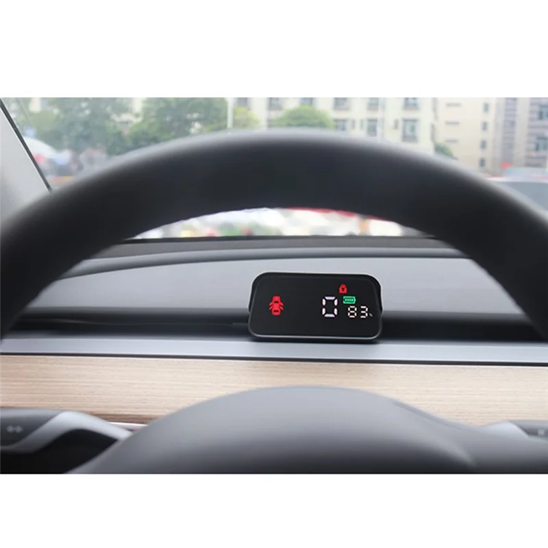 Car Head-Up Smart Display Air Code Meter LCD Instrument HUD Car Accessories for Tesla Model 3 Y