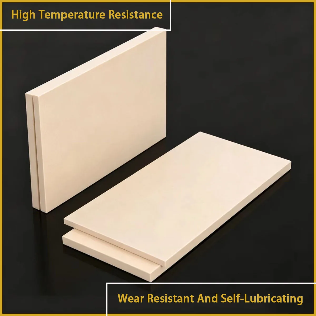 Thick 1-50mm PEEK polyether ether ketone square plate for precision instruments, aviation accessories, etc