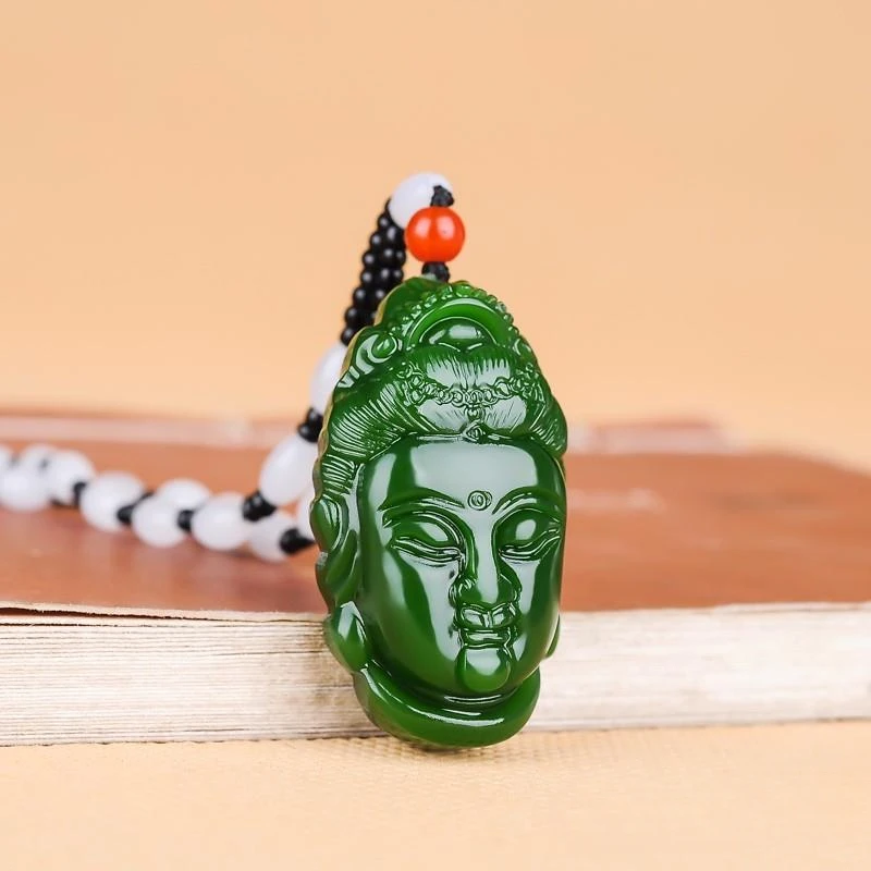 Buddha Head Pendant, Guanyin Head Pendant, Men's and Women's Transshipment Necklace Pendant.