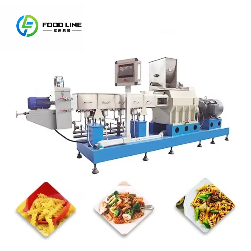 Industrial Fully Automatic Pasta Plant, Electric Macaroni Making Machine for Commercial Production Customization