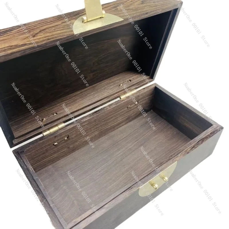 Elegant Zitan Rosewood Desktop Storage Box Small Exquisite Jewelry Organizer for Necklace Ring Stud Earrings Solid Wood Trinket