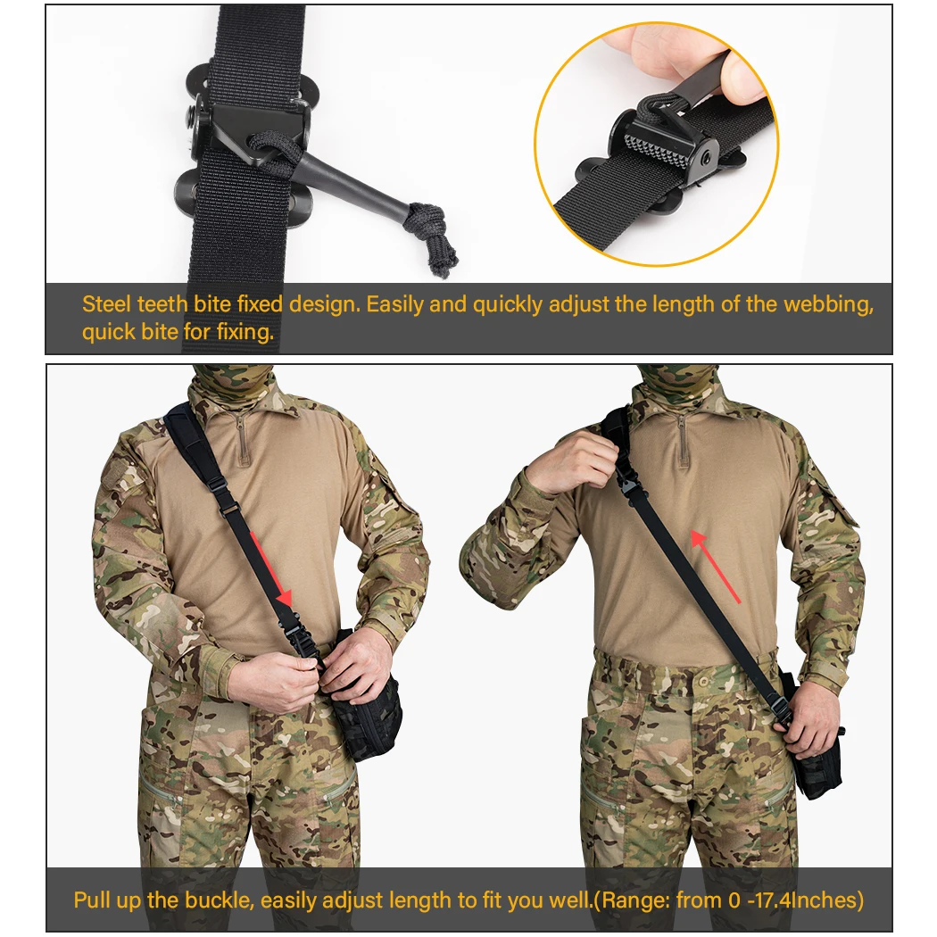 IDOGEAR Tactical Sling 2 Point  Combat Modular Strap Slingster Quick Adjustable Pull Hunting Accessorie 3428