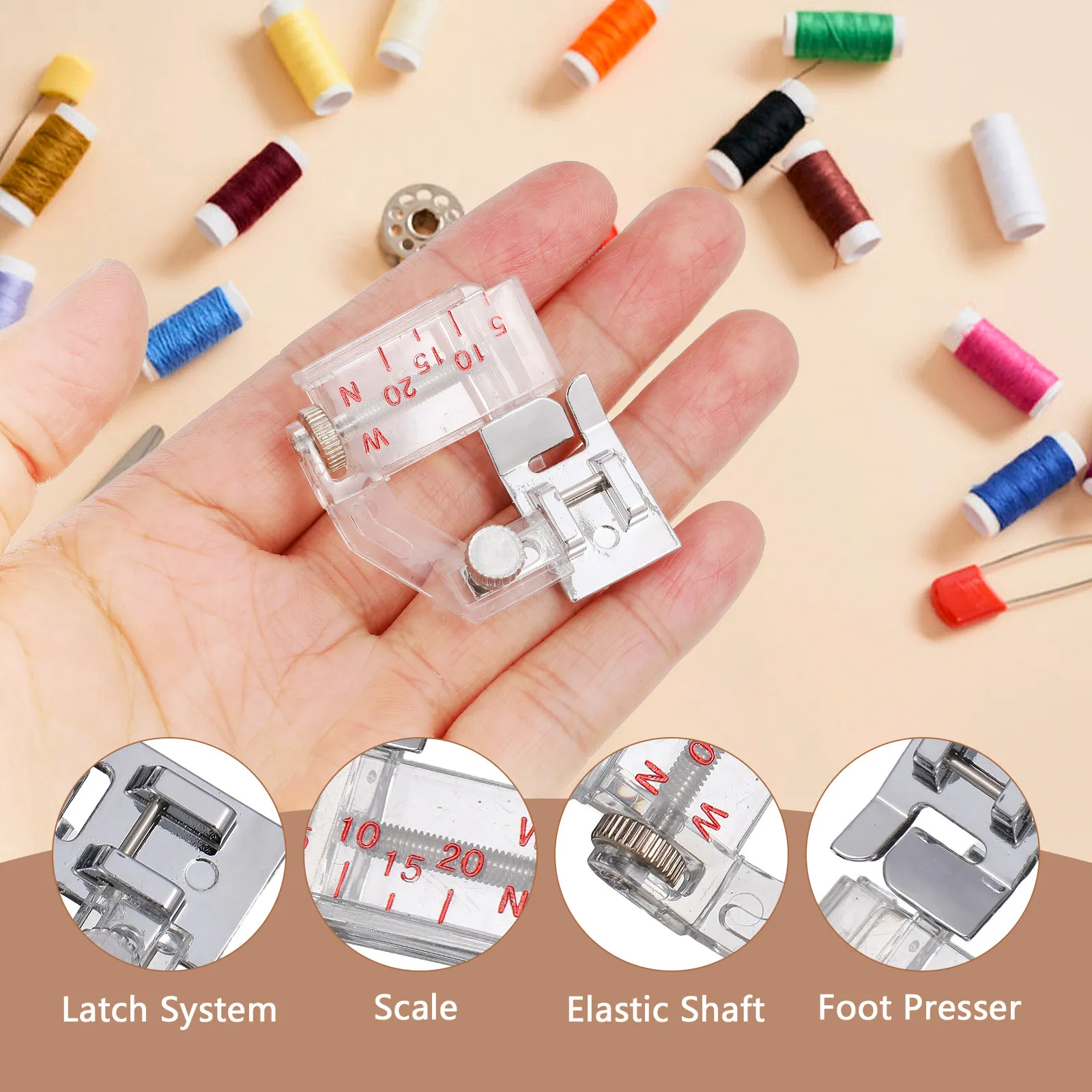 ตีนผีเย็บเทปแบบพกพาสำหรับจักรเ - Binding Tape Bias บทวิจารณ์และราคา