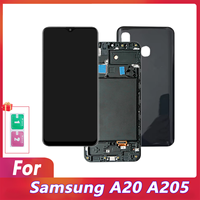 LCD For Samsung A20 A205 LCD 6.4inch Display Touch Screen Digitizer Assembly For Samsung  A205 Replacement Parts LCD