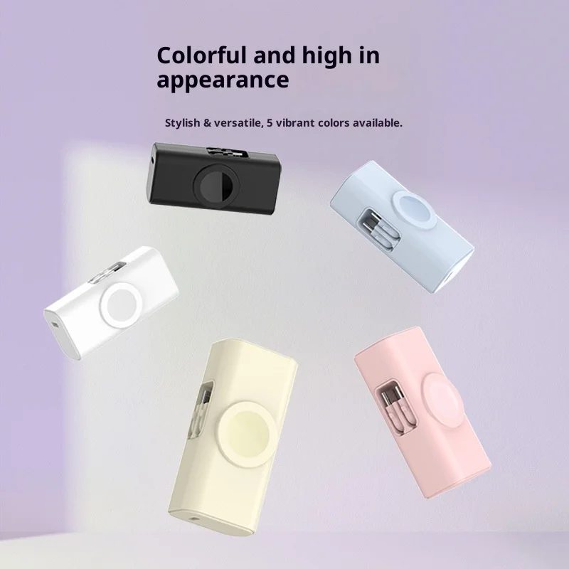 

Foldable portable pocket capsule power bank PSE power bank suitable for Apple watch and mobile phone 5000 mAh