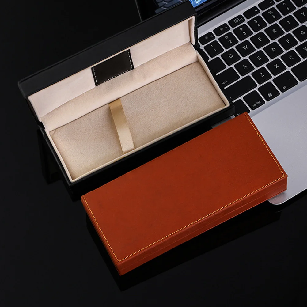 

Multi-Function PU Pen Box Durable Elegant Storage Case Compact Pen Gift Case Decorative Accessory Gift Accessory