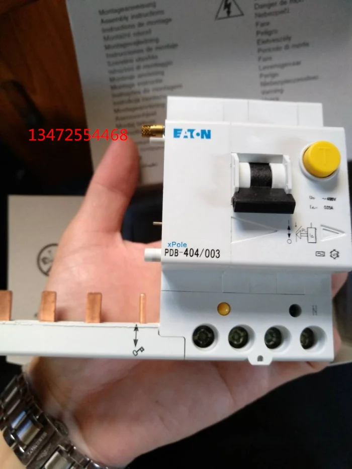 

Новый автоматический выключатель с защитой от утечки MOELLER EATON PDB-404/003 Switch