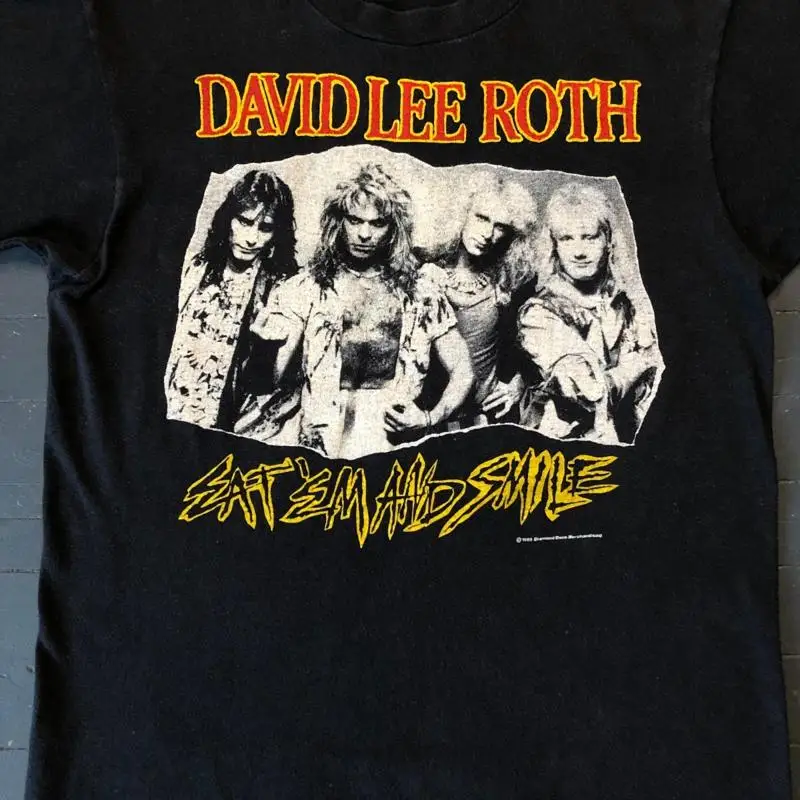 

Винтажная футболка David Lee Roth из хлопка для мужчин и женщин S 4Xl