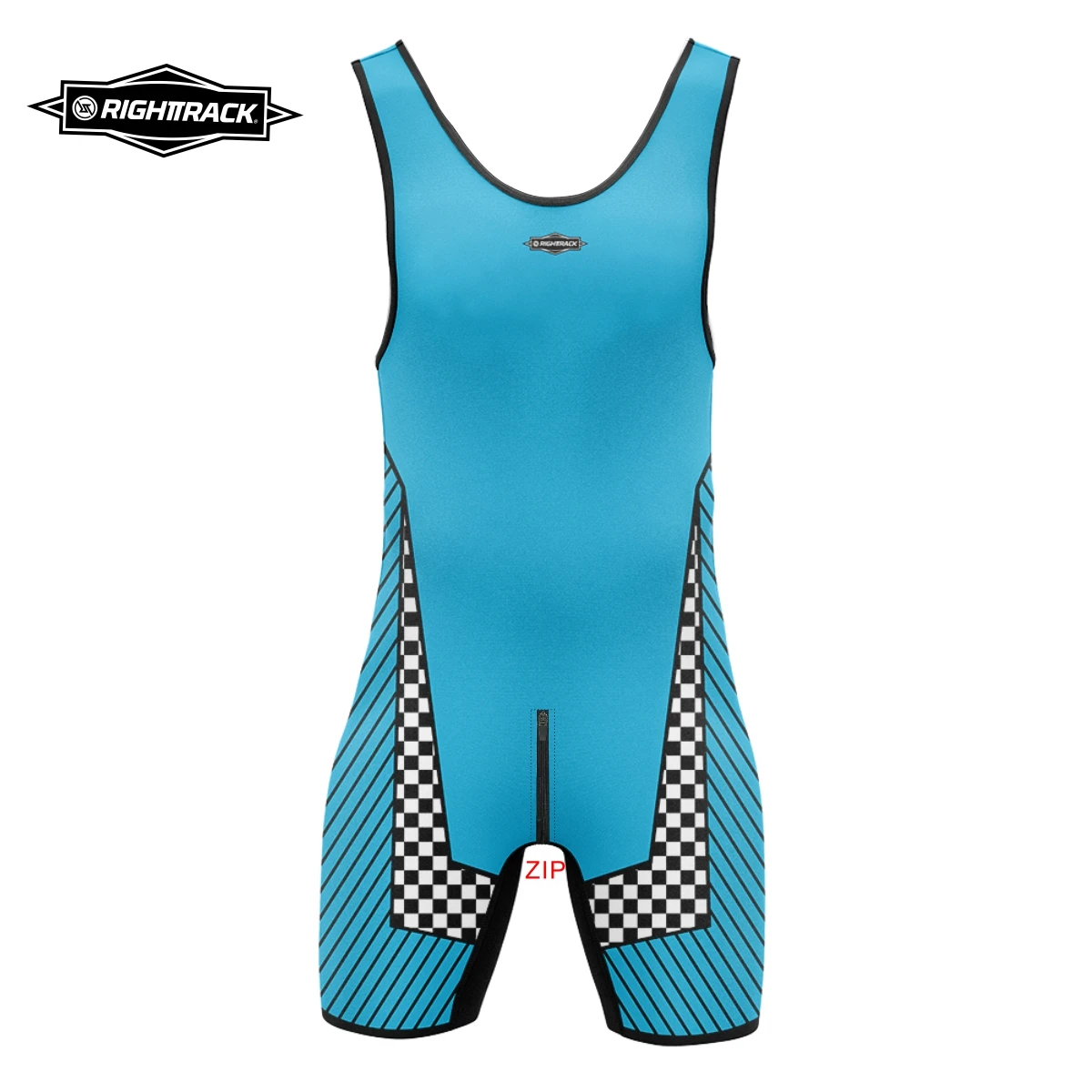 Canottiere da uomo Cerniera sul davanti sul retro Cane SexyMan Sleepwear Body RT Senza maniche Wrestling Canottiere Powerlifting monopezzo