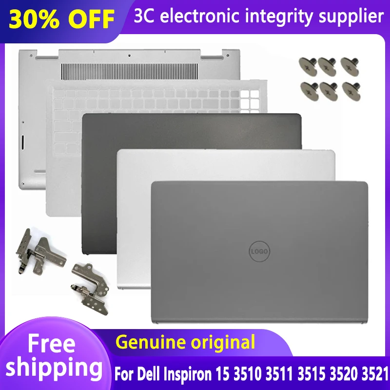 New For Dell Inspiron 15 3510 3511 3515 3520 3521 LCD Back Cover Bezel Palmrest Bottom Case TOP Case 0T4MT1 DDM9D 0WPN8 09WC73