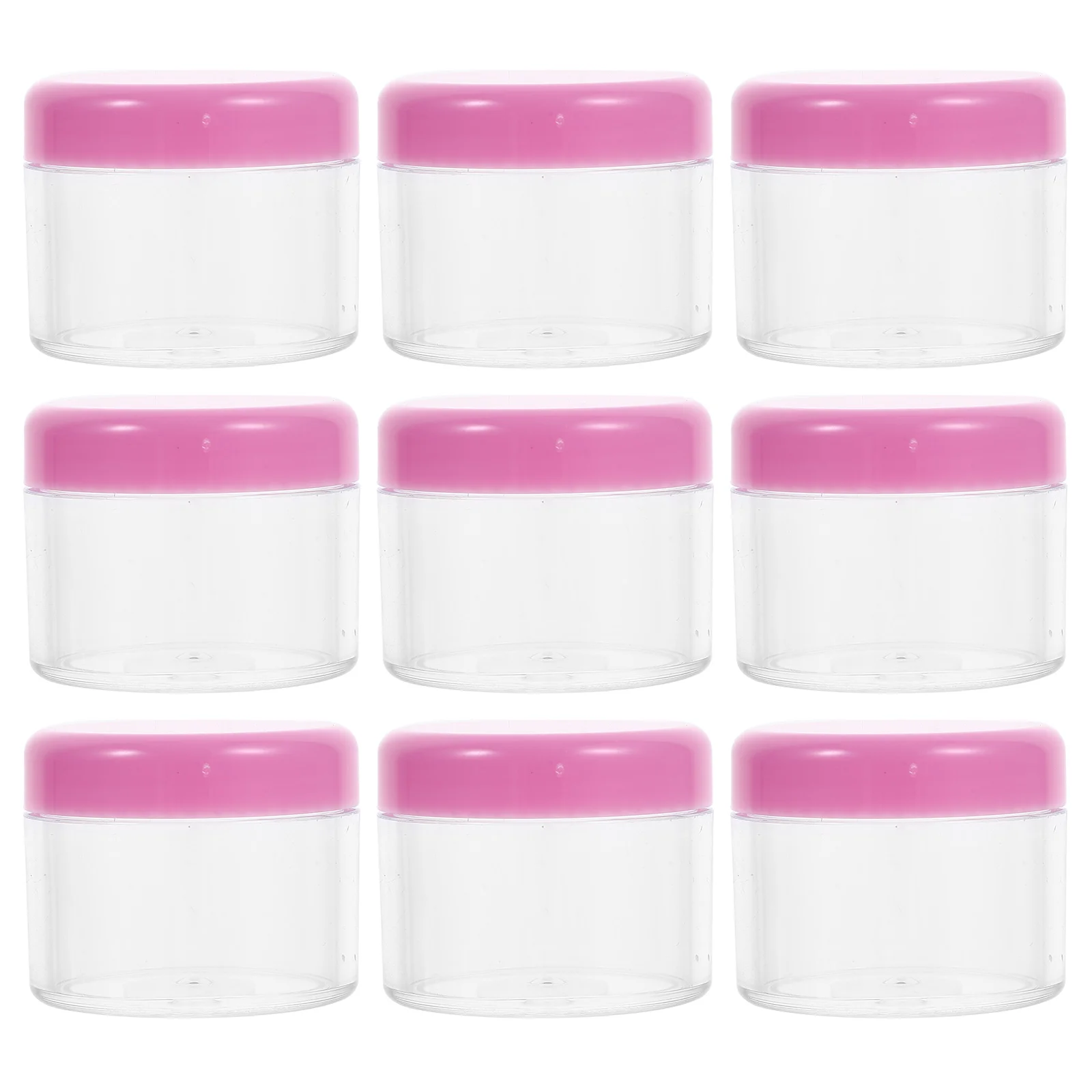 12 Pcs Containers Bottle Small Travel Moisturizer Dispenser Lotion Jars with Lids Pink Mini for