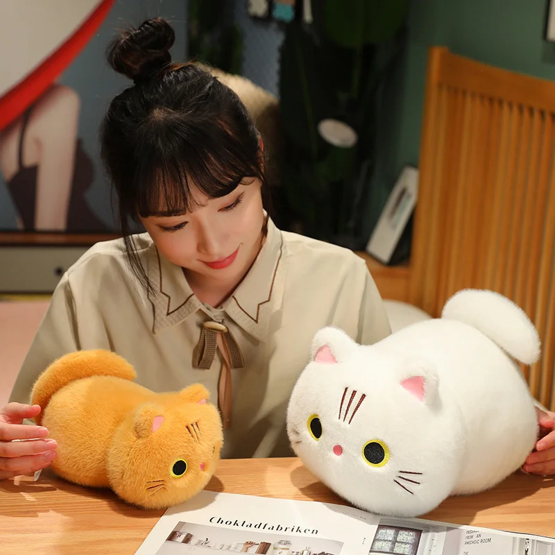 25-50CM Cartoon Kawaii Cat Stuffed Animal Plush Toy Lovely Cat Doll Children's Sleep Pillow Christmas Kawaii Decorative Gifts - view 3