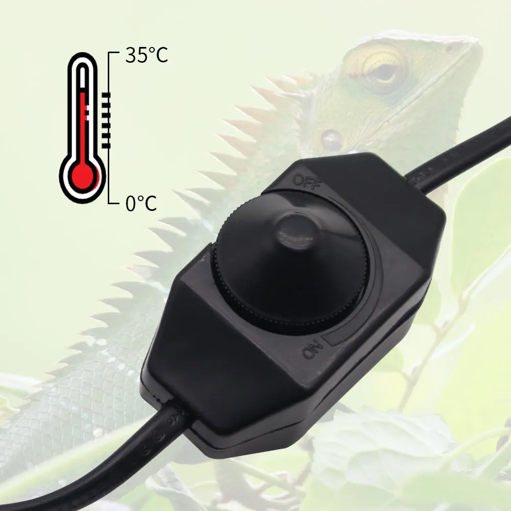 Adjustable Temperature Heating Pad Heater Amphibians Supplies Heating Mat for Reptiles Climbing Pet Terrarium 7W 14W 20W 28W
