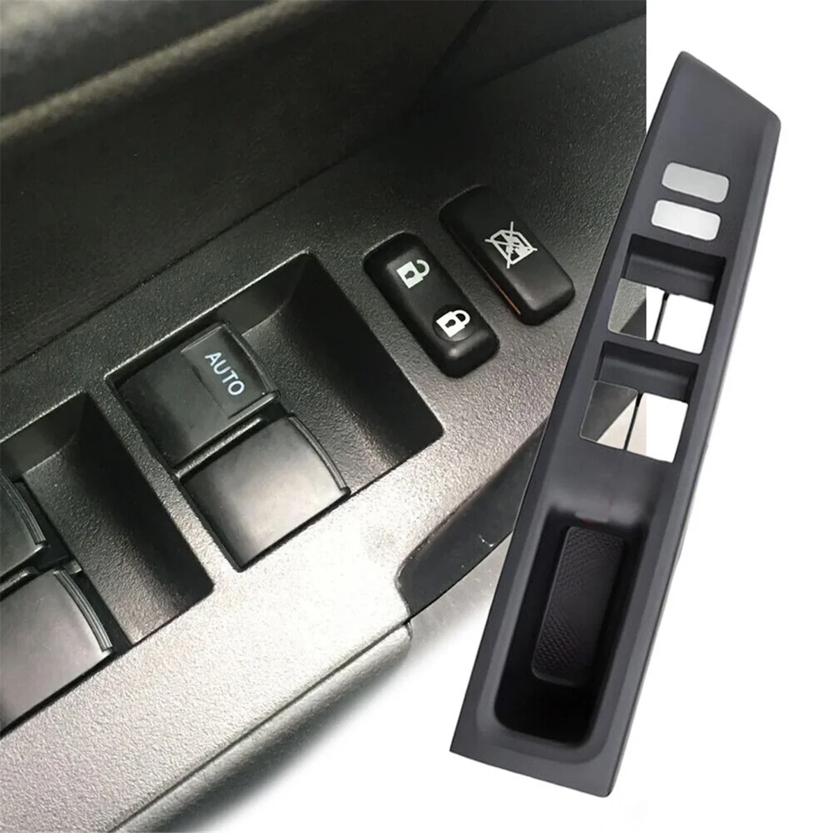 

T47C_Front Left Door Window Switch Bezel Armrest Panel Trim For Toyota