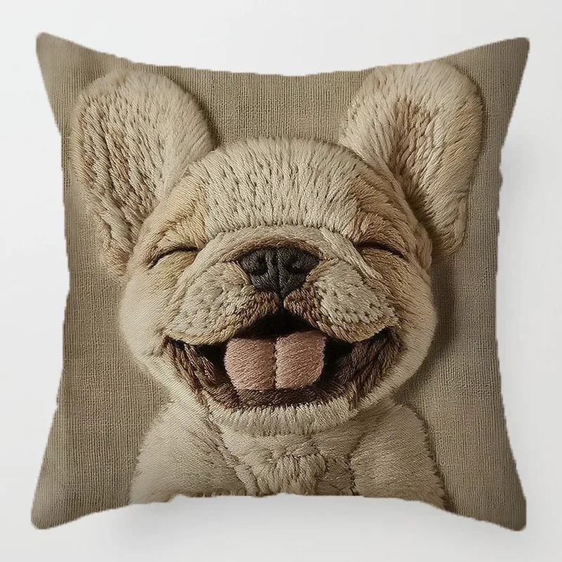 1/2 قطعة غطاء وسادة على شكل حيوان كرتوني لطيف 45 سنتيمتر × 45 سنتيمتر يمكن غسلها في الغسالة مع سحاب إغلاق (باستثناء وسادة الأساسية) #2