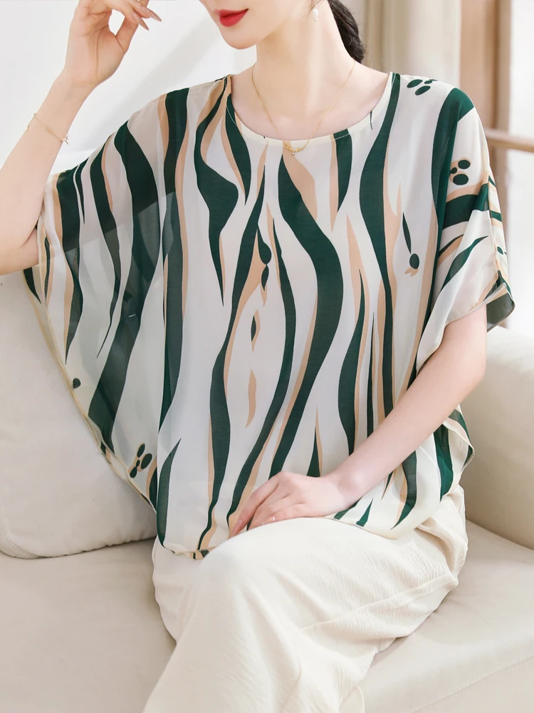 

Print Short Sleeve Shirt 2025 New Summer Woman Clothing Blusas Para Mujer Top Casual Loose Blouses For Women