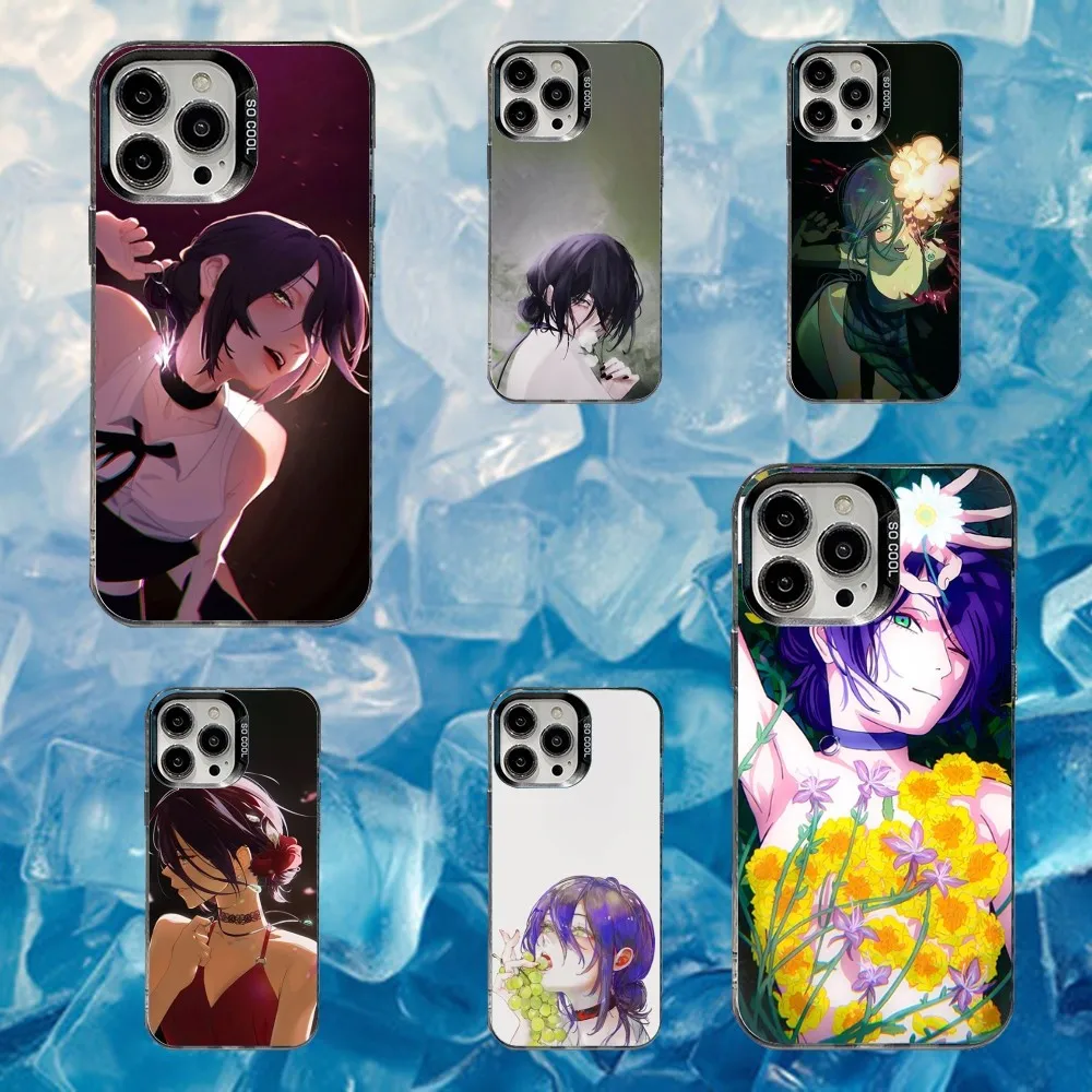 

C-Chainsaw Man R-Reze Phone Case For iPhone 16,15,14,13,12,11,Mini,Pro,SE,MAX White Matte Shockproof Cover