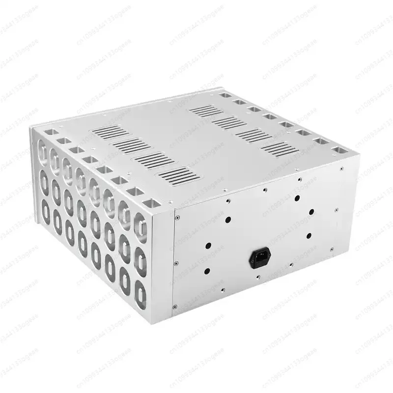 W440 H200 D410 Aluminum Chassis DIY CNC Radiator Power Amplifier Housing Preamp Vacuum Tube Amplifier Housing DAC Chassis