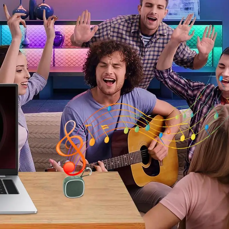 Беспроводная портативная настольная колонка, компактный беспроводной динамик для дома, улицы, Путешествий, Походов