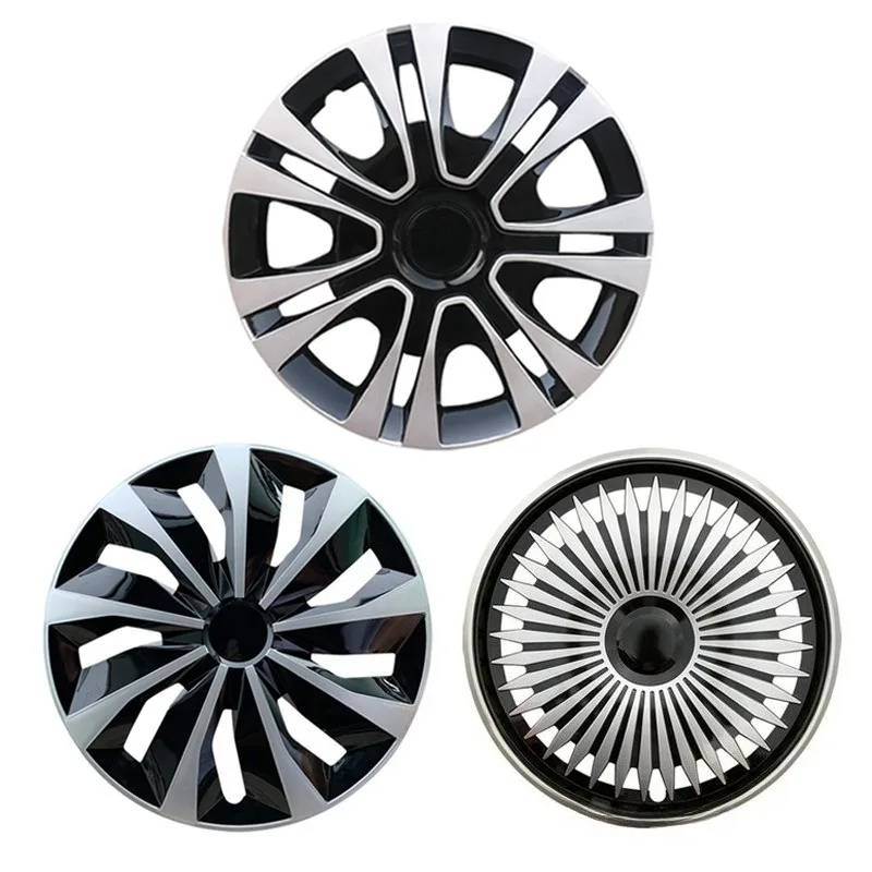 13 Inch Universal Fit Car Wheel Covers Stylish Modified Hubcap Protector for Steel Rims 4pcs
