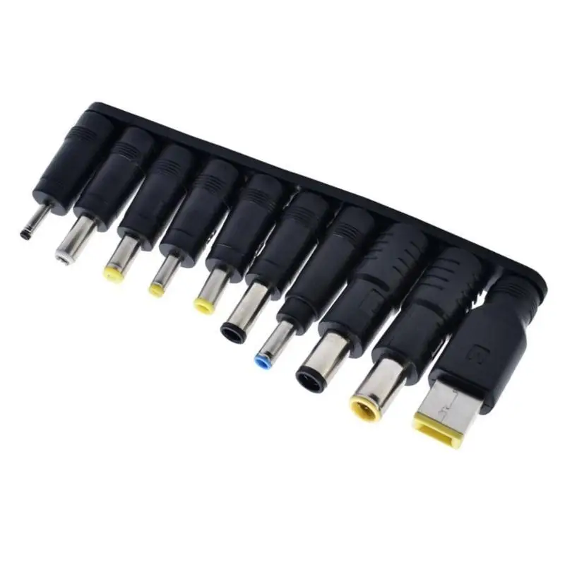 

Адаптер питания 652F Multi Tip DC5521, разъем 10 в 1, совместимый с ноутбуками