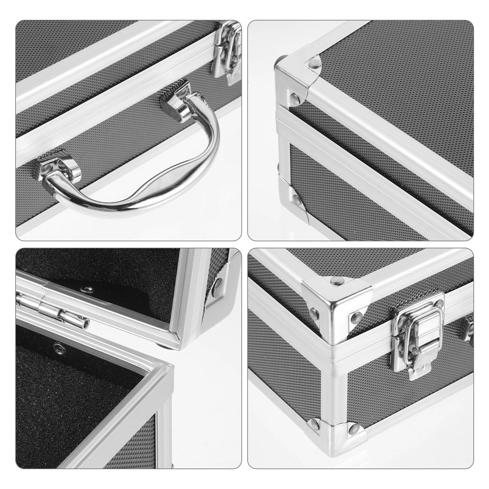 Safe Portable Aluminum Alloy Tool Box Toolboxes Suitcases Storage 257X165CM Tools Handle Carrying Containers