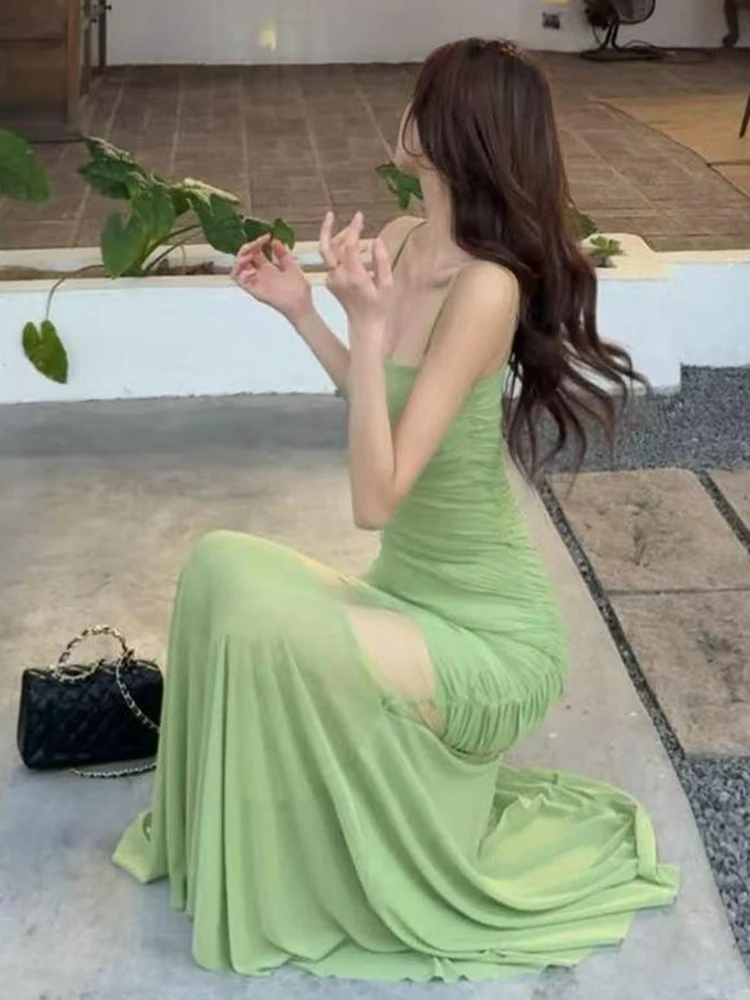 Robe Camis Sexy à épaules dénudées pour femmes, mode, maille Slim, Patchwork, décontractée, Chic, élégante, moulante, tenue de soirée