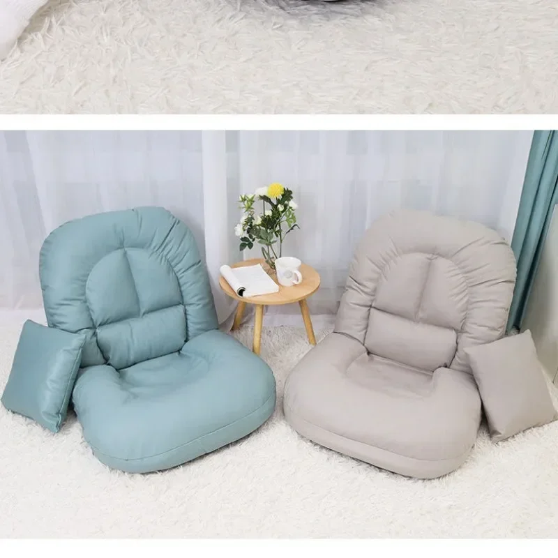 

Single Leisure Living Room Lazy Sofa Multifunctional Caterpillar Sofas Recliner Bedroom Home Balcony Japanese Folding Chair