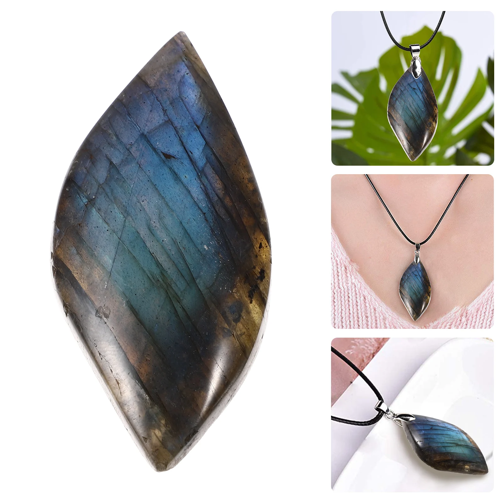 

Labradorite Loose Stones Polished Natural for Jewelry Bulk Supply Smooth Surface Decor Home Use Beads