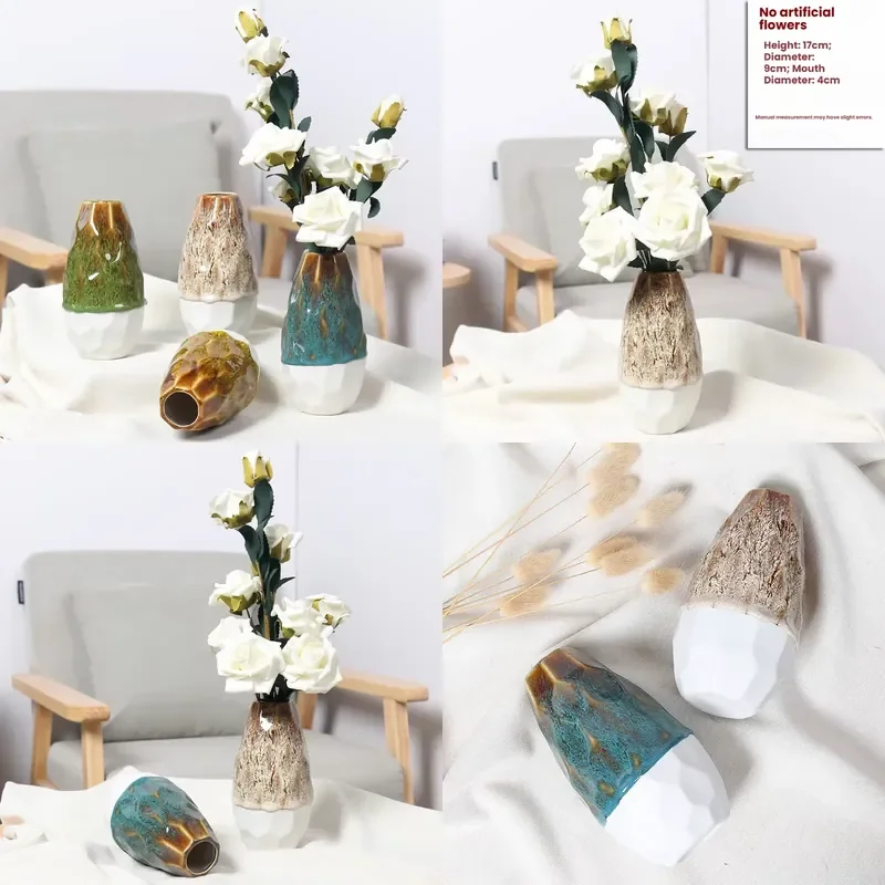 for   Style Ceramic Enamel Sculpture Creative  Changed  Engraving Folk Art Works Suitable for Dried