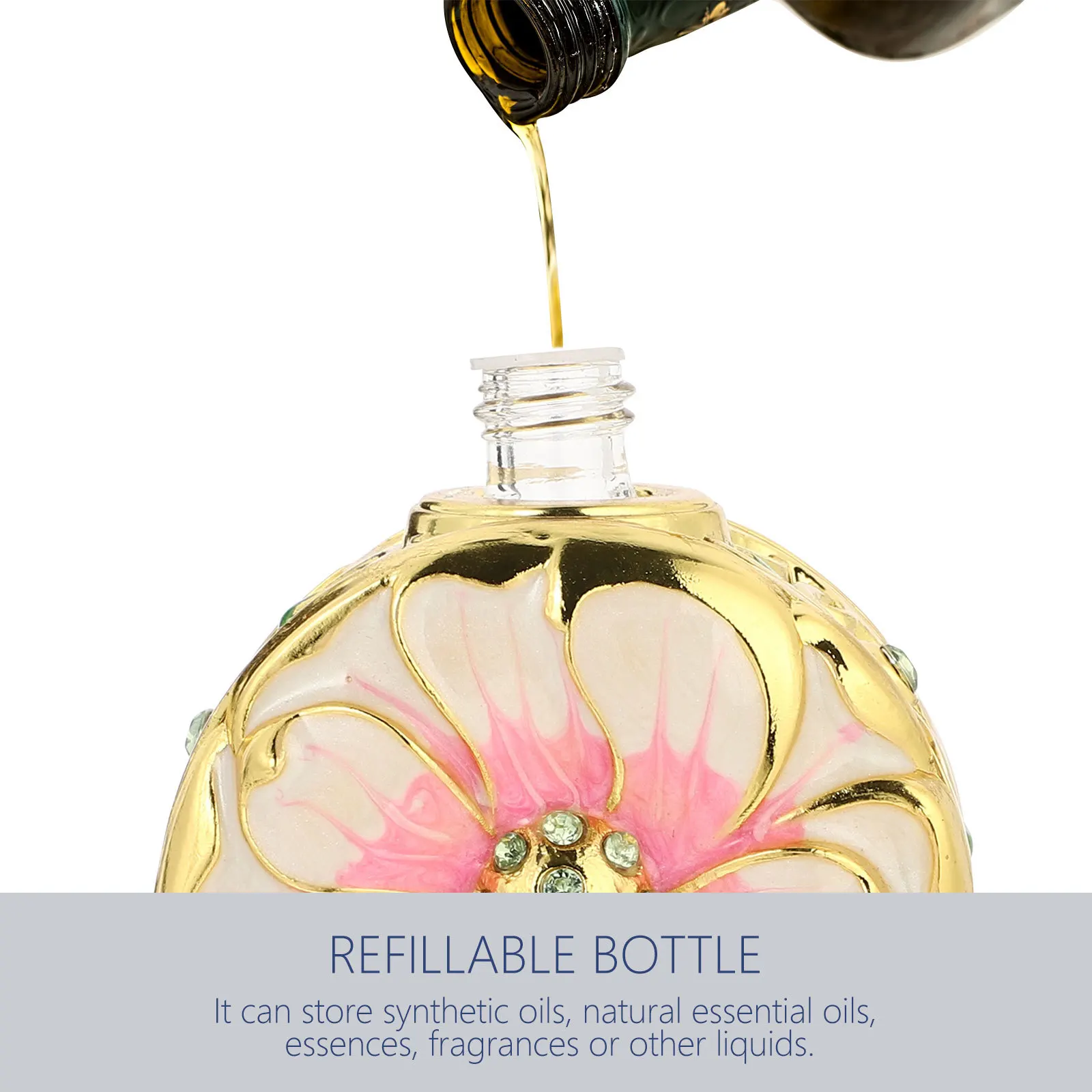 

Изысканный стеклянный флакон с эфирным маслом 12 мл, флаконы для духов, портативный, прочный, привлекательный флакон с эфирным маслом для путешествий