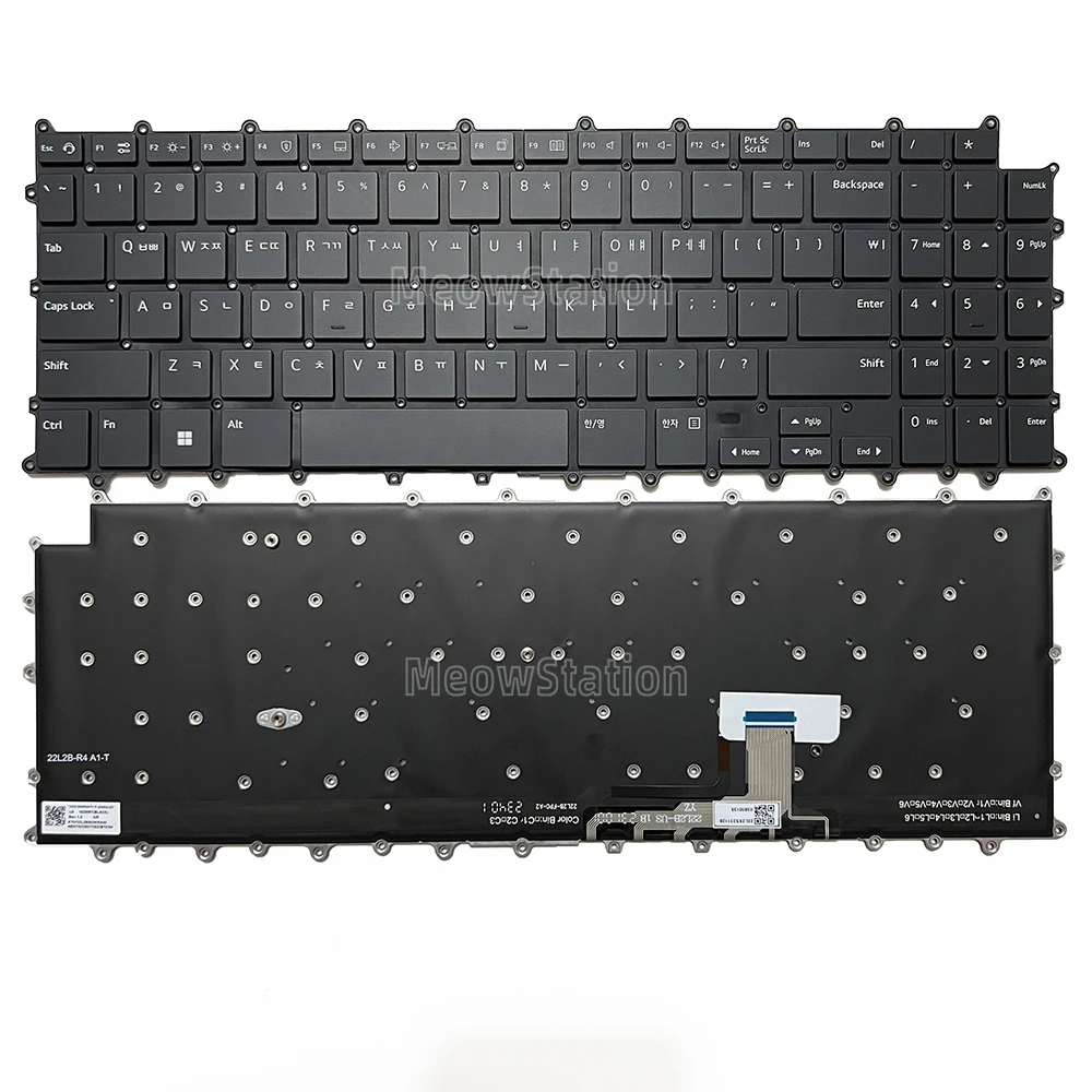 

Korean LED-Backlit Keyboard For LG Gram 15Z90RT 15Z90RT-G 15Z90RT-K 15Z90RT-N