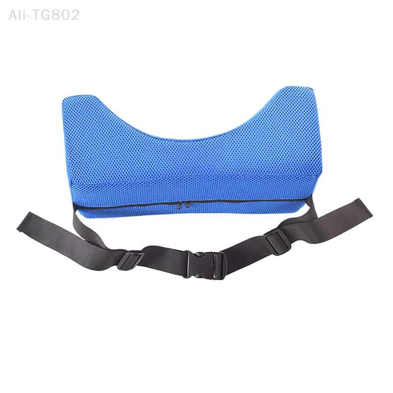 

Blue Adjustable Wheelchair Headrest Anti-Side Pillow Position Pad Wheelchair Back Cushion Support Medical Wheelchair Accessories