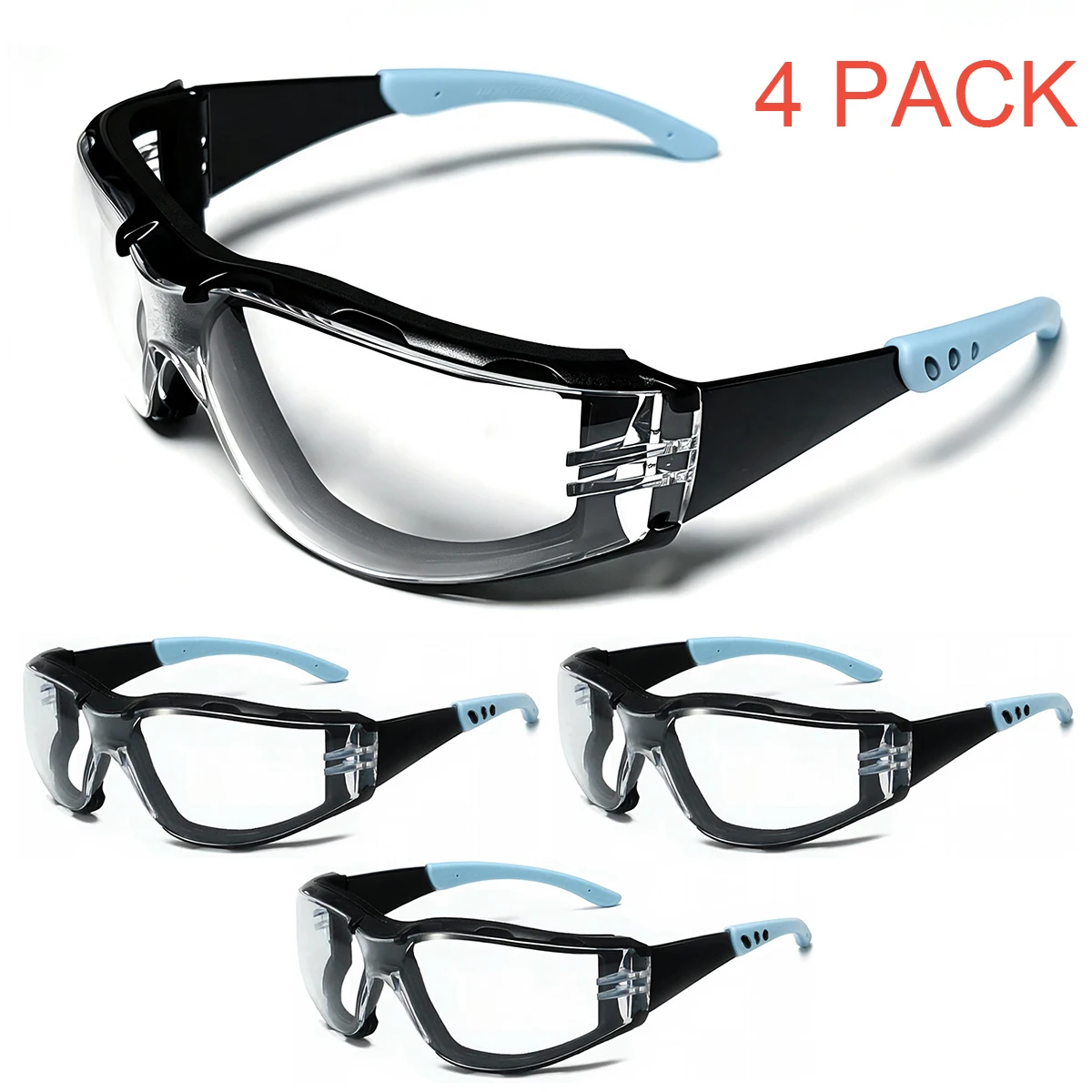 Goggles, Outdoor Cycling Protective Goggles, Windproof, Dustproof,Insect Proof, Splash Proof Transparent Protective Goggles HM17