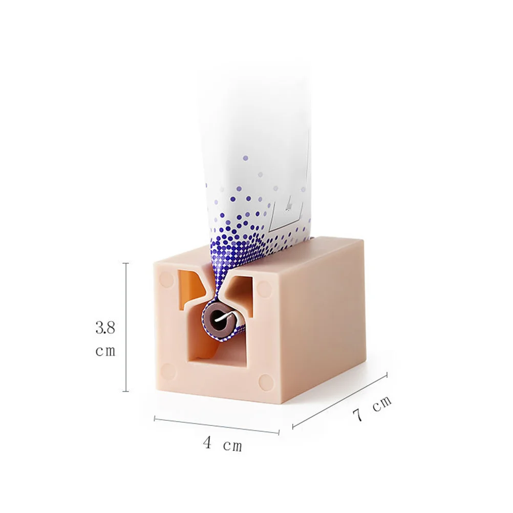 Exprimidor de pasta de dientes de plástico de mano, extrusora de tubo compacta duradera para cremas, ungüentos, tomate, 2 uds.
