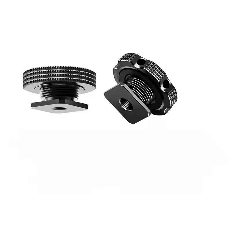 מצלמה חם נעליים מתאם עם 1/4 הר דרך חור עבור tripod מיקרופון צג אחד ממיר מתאם אגוז אחד