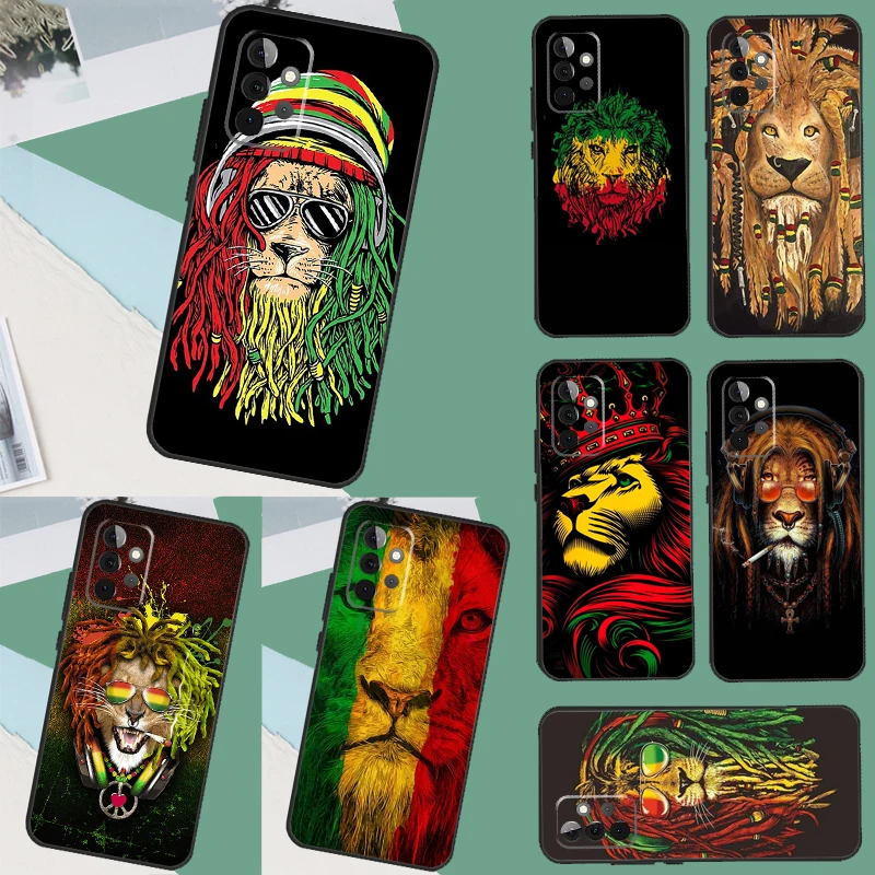 Rasta Lion Reggae Bob Marleys Case For Samsung Galaxy A34 A54 A14 A24 A52 A32 A22 A12 A51 A71 A21S A13 A23 A33 A53 Cover