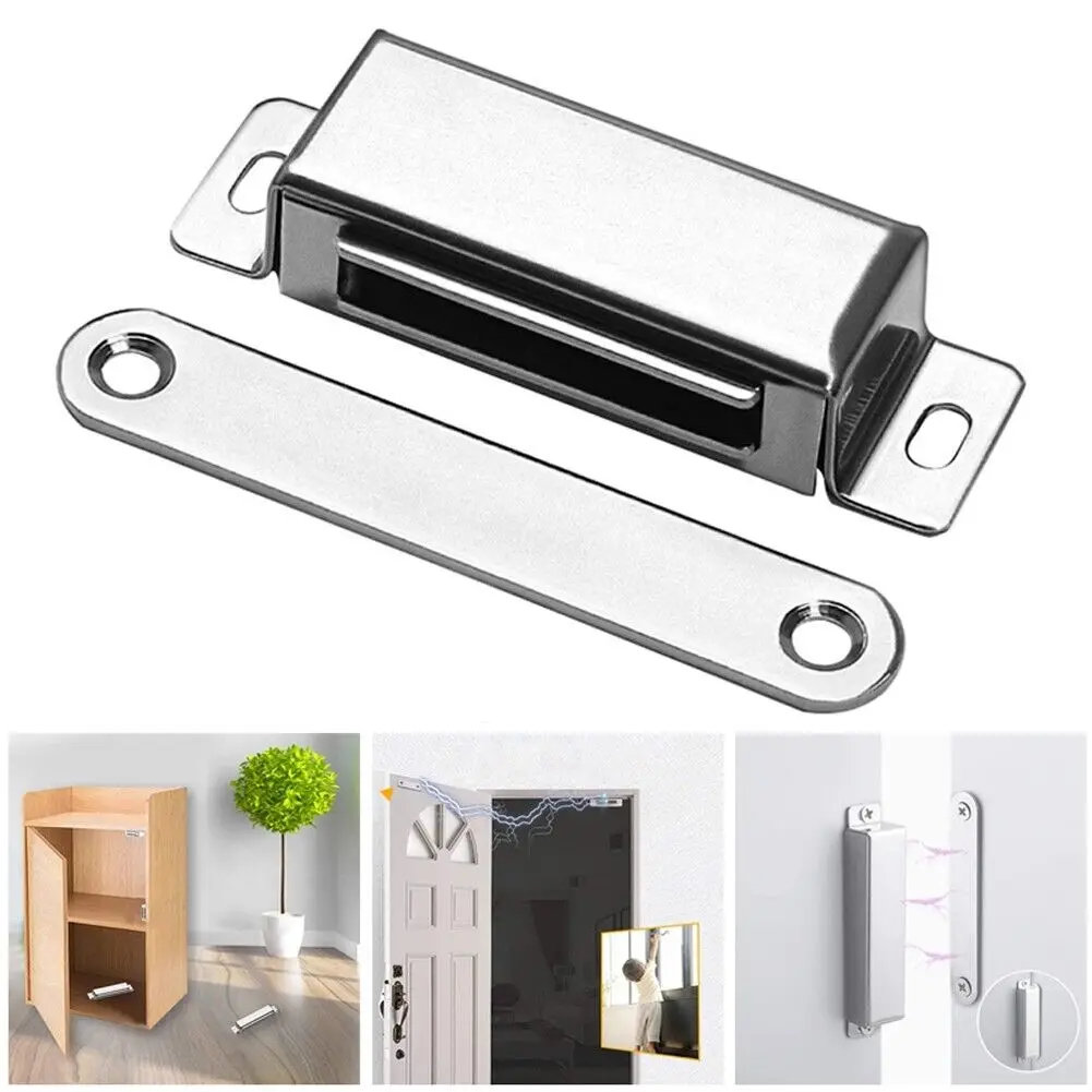 Magnetic Door Catch Strong Heavy Duty Cabinet Catches Cupboard Wardrobe Magnets Door Latch Catch Furniture Stopper Hardware