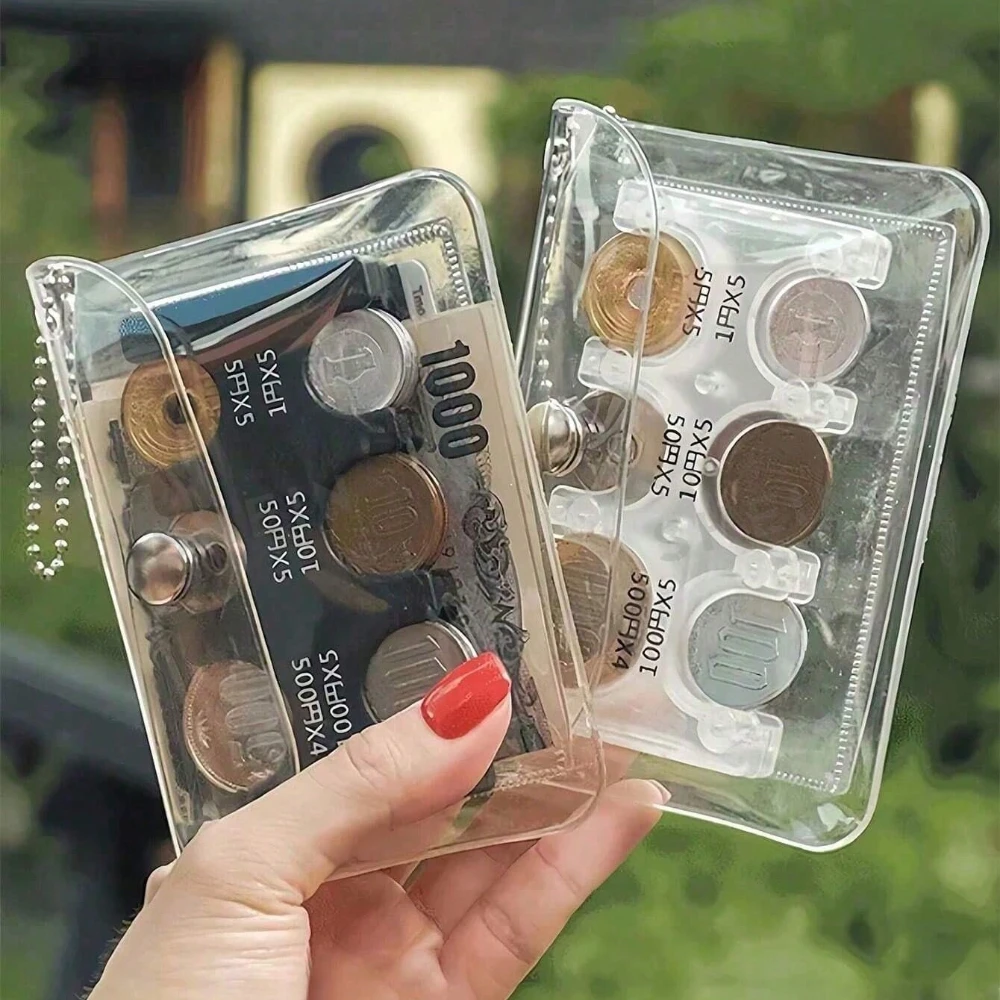 Japanische Yen-Münzbrieftasche, japanische Münzhalter-Geldbörse, Münzgeldbörse, Mini-Geldbörse, PVC-Geldbörse, tragbare kleine Geldbörse, Münzbox – Detail 1