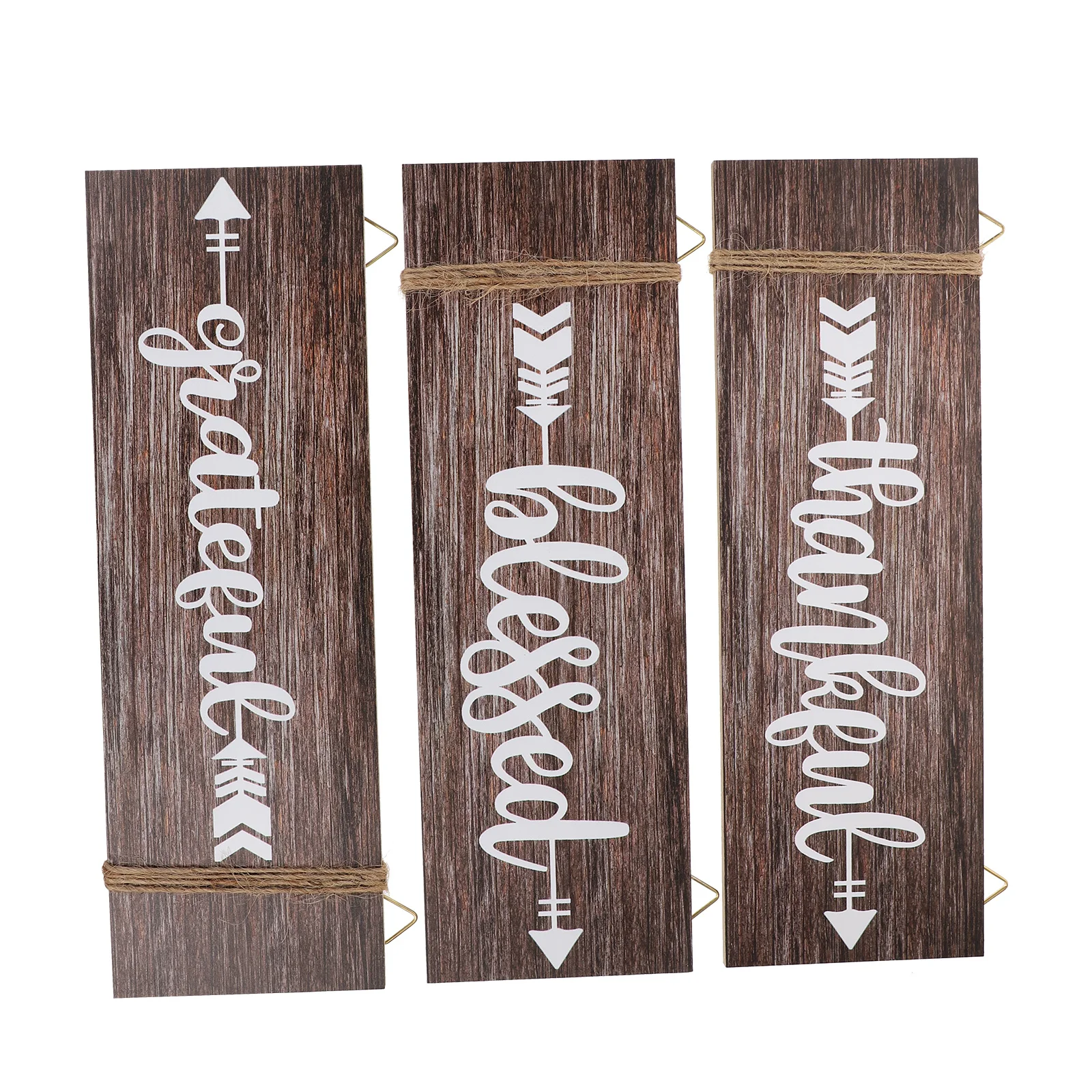 

3pcs Sign Hanging Ornament Wall Decor Retro Home Kitchen Wall Hanging Board Decorative Wooden Board Restaurant