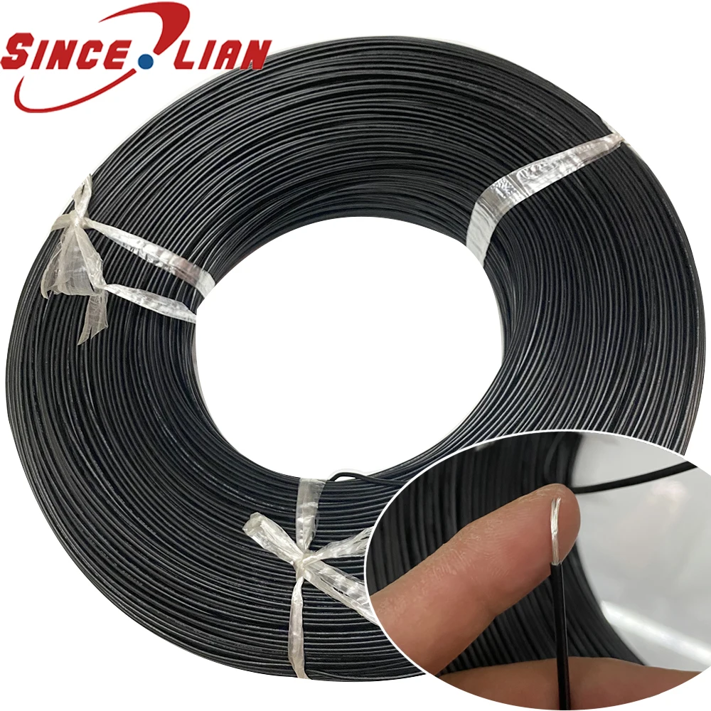 20 AWG Electrical Cable Internal Connection Wire for Electronic Equipment OD 1.8mm Black PVC Stranded Tinnd Copper Wire