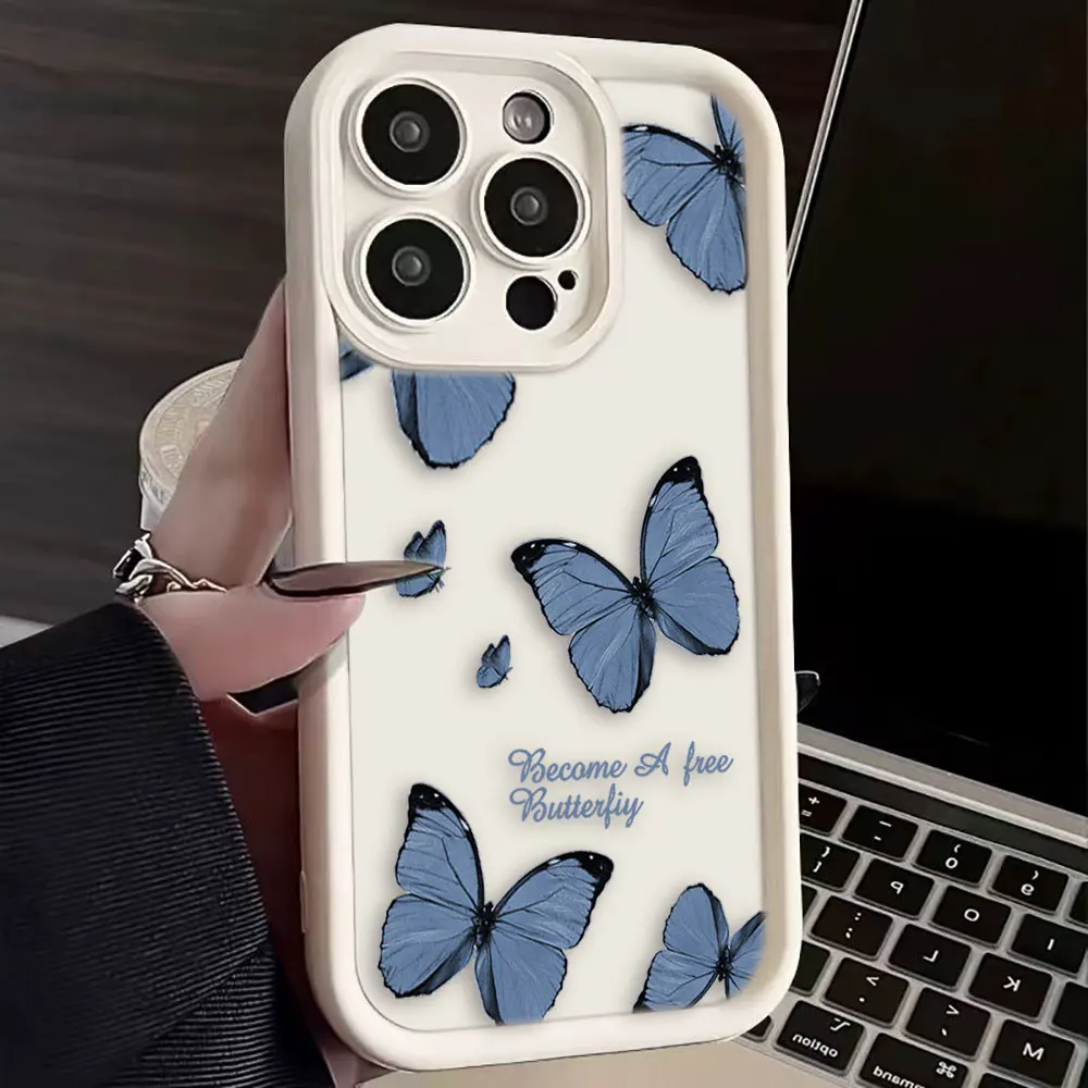 Aurora Pretty  Butterfly Phone Case For Honor 8X 9X X9 20 50 90 Y7A Y9 MAGIC 5 NOVA 9 Y70 Y7OS 9 SE PRO Case Funda Coque Shell