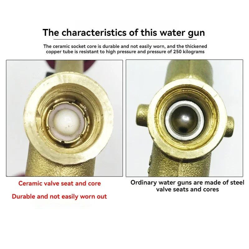 High-pressure high-power washing gun cleaning machine gun stop brush car nozzle car fan car wash nozzle head