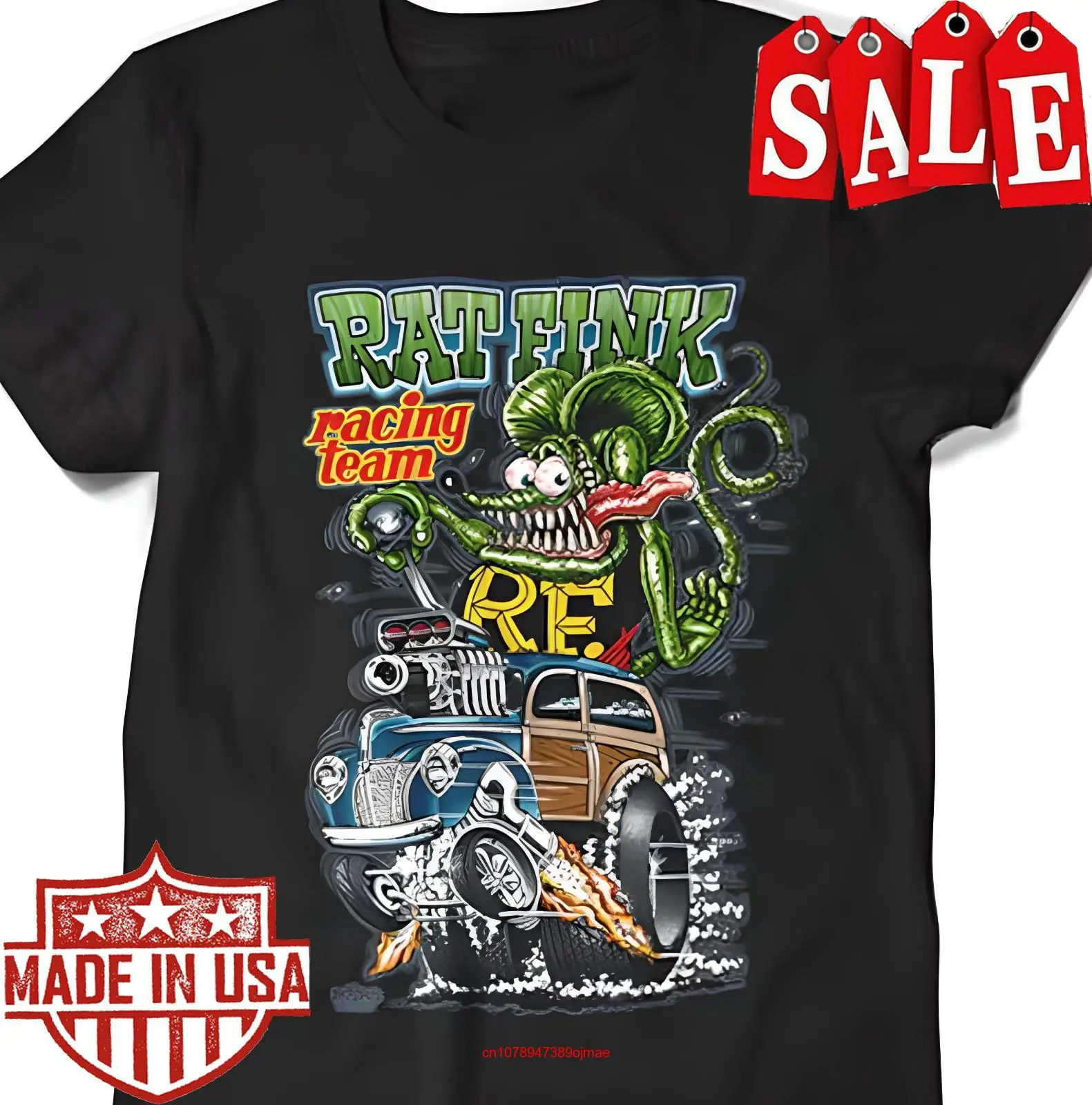 Ed Roth\'S Rat Fink Racing Team T Shirt S 5Xl long or short sleeves