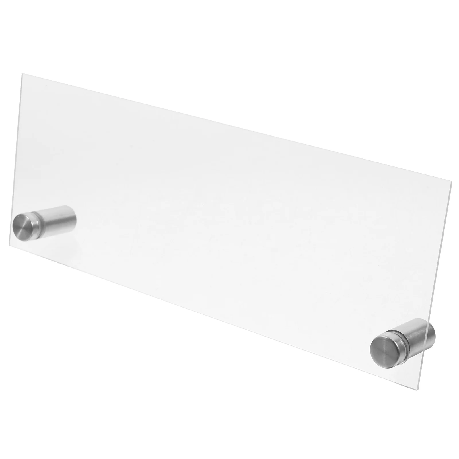 Plaque signalétique de bureau en acrylique, vierge transparente pour plaques signalétiques de bureau, étiquette nominative de bureau, fournitures de bureau, plaque signalétique transparente pour