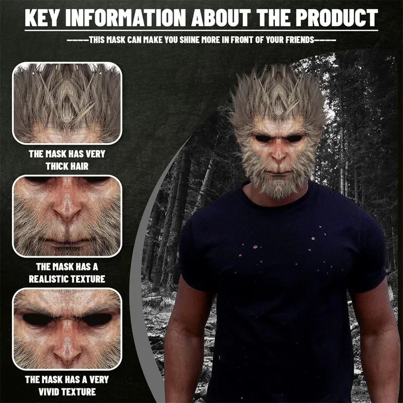 

Game Black Myth: WuKong Mask the destined one Monkey King Props