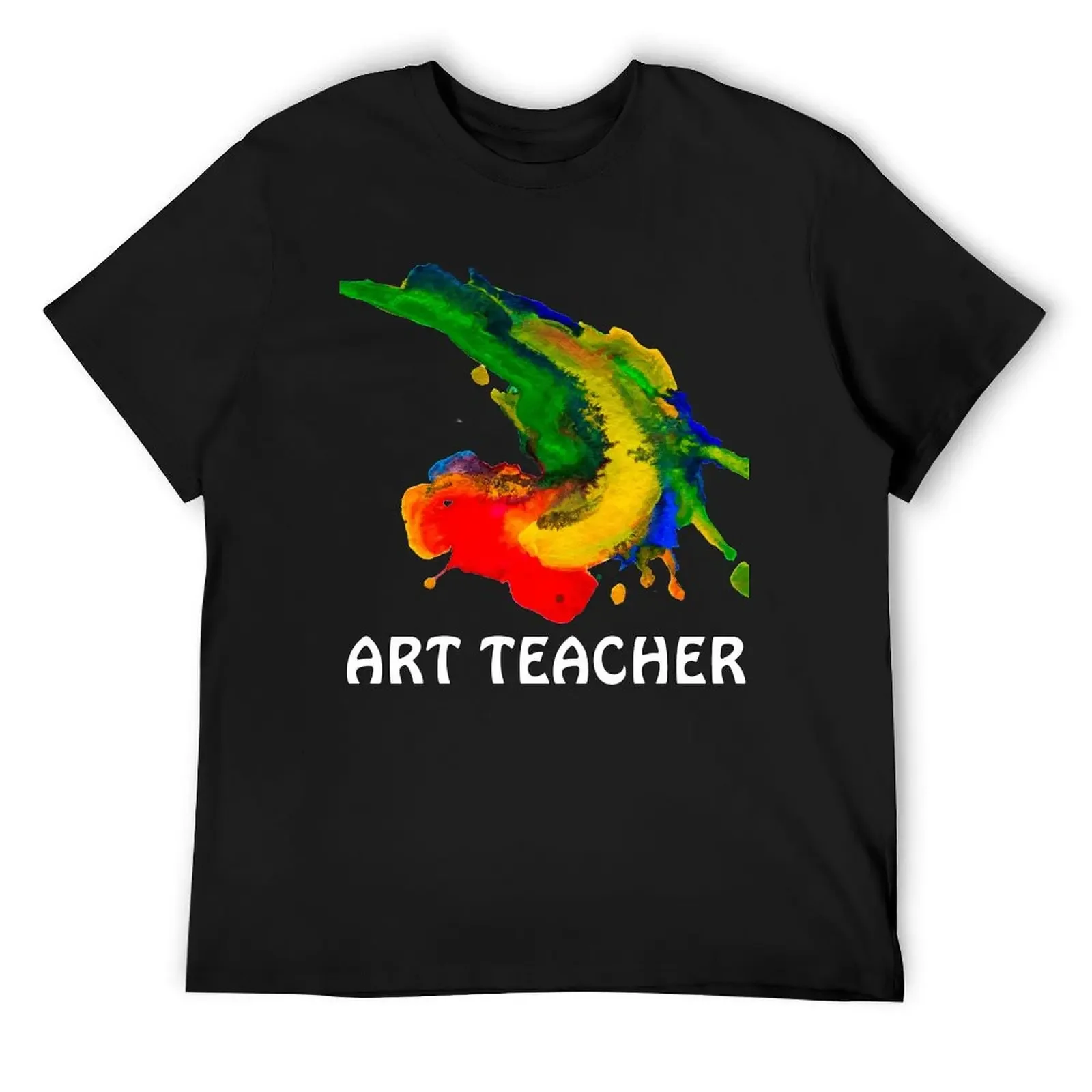 Art Teacher Paint Splash Teaching Creativity Classroom T-Shirt rapper graphic tees sports fans Short sleeve tee men