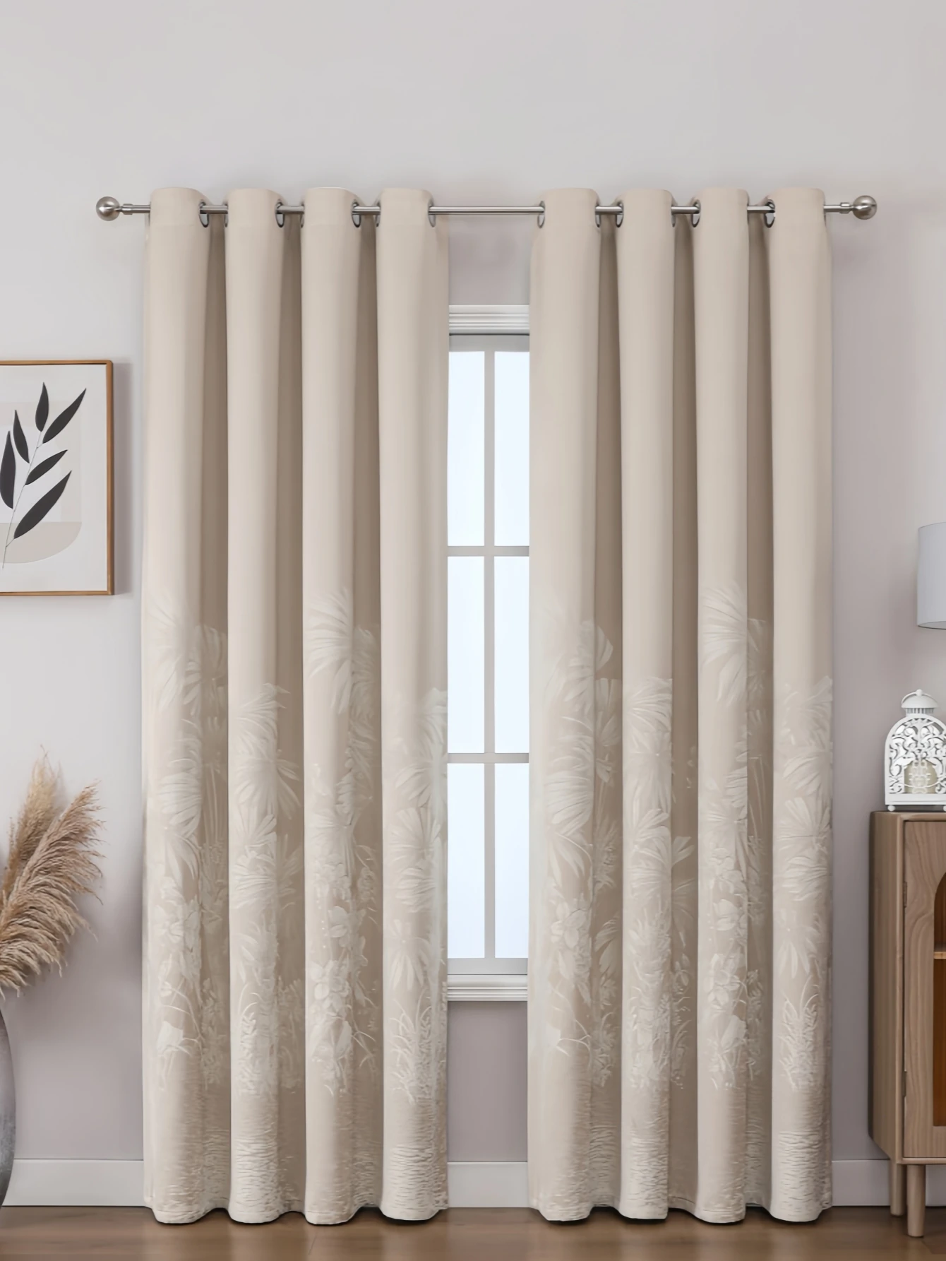

1PC High-precision Retro Jacquard Aesthetic Chenille Living Room Bedroom, High-end Plant Pattern